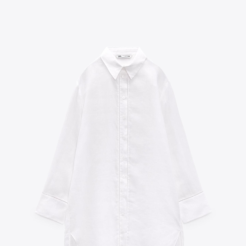 Zara ramie passementerie tunic